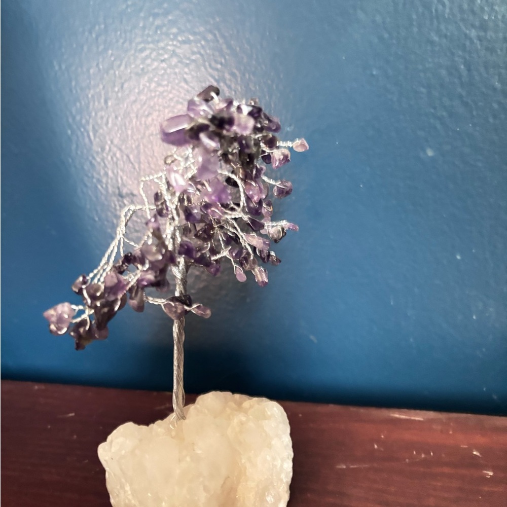 Amethyst Gemstone Tree on Crystal Base
